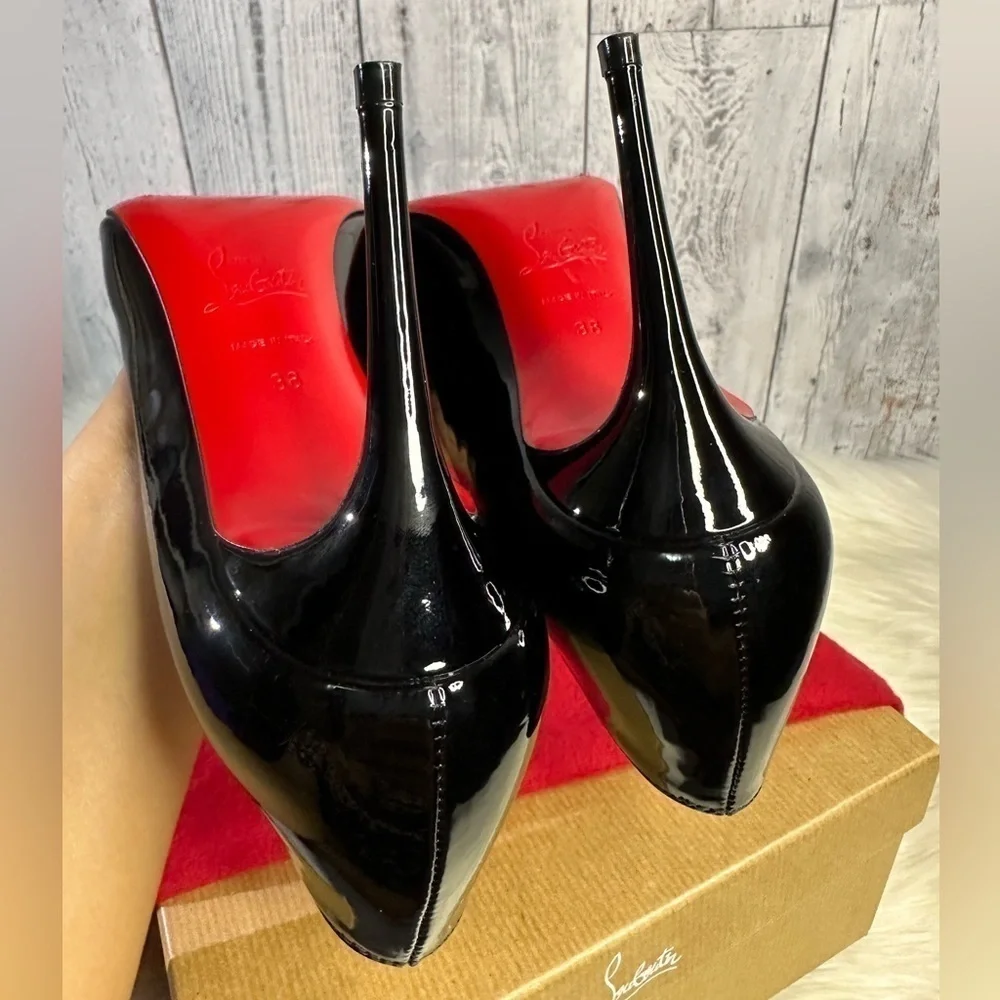 CHRISTIAN LOUBOUTIN kate 85 patent leather heels - Picture 9 of 13